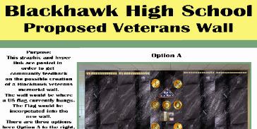Blackhawk Veterans Wall -- SURVEY RESULTS & NEXT STEPS