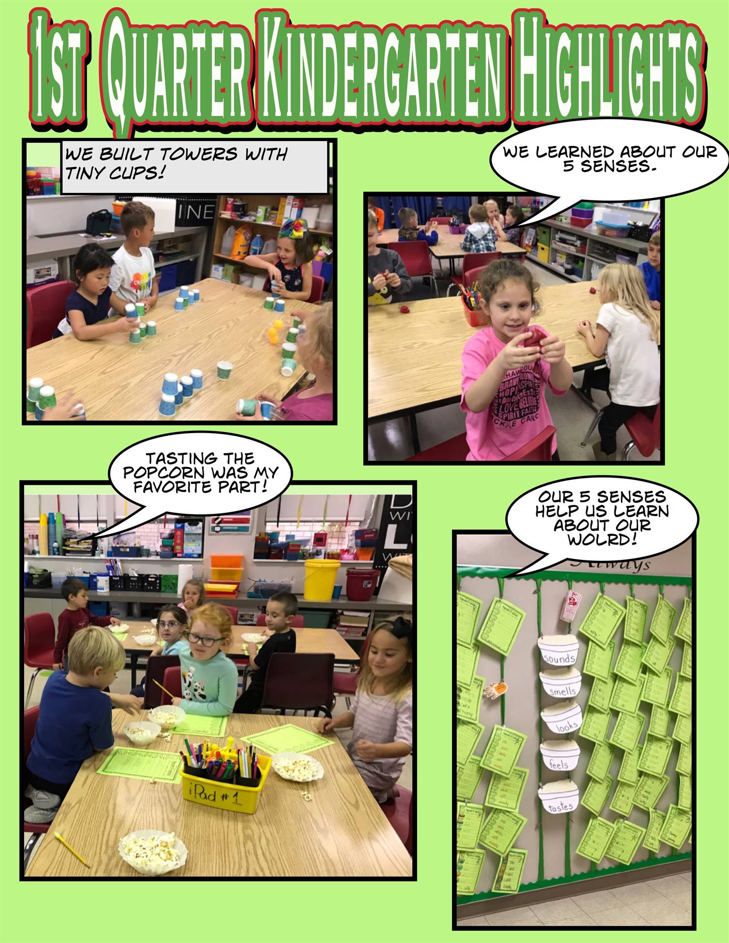 Kindergarten First Quarter Highlights