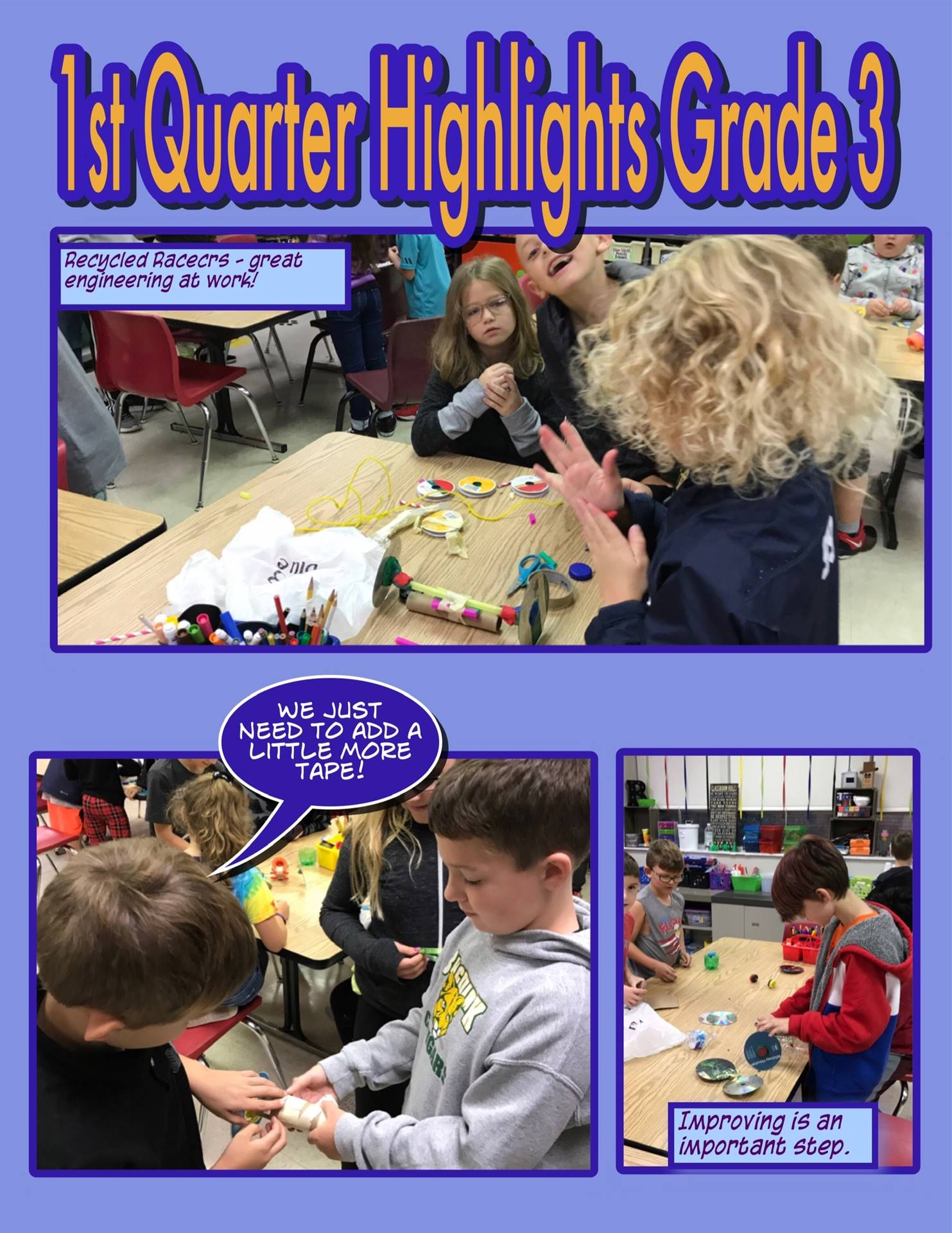 3rd Grade First Quarter STEAM Highlights