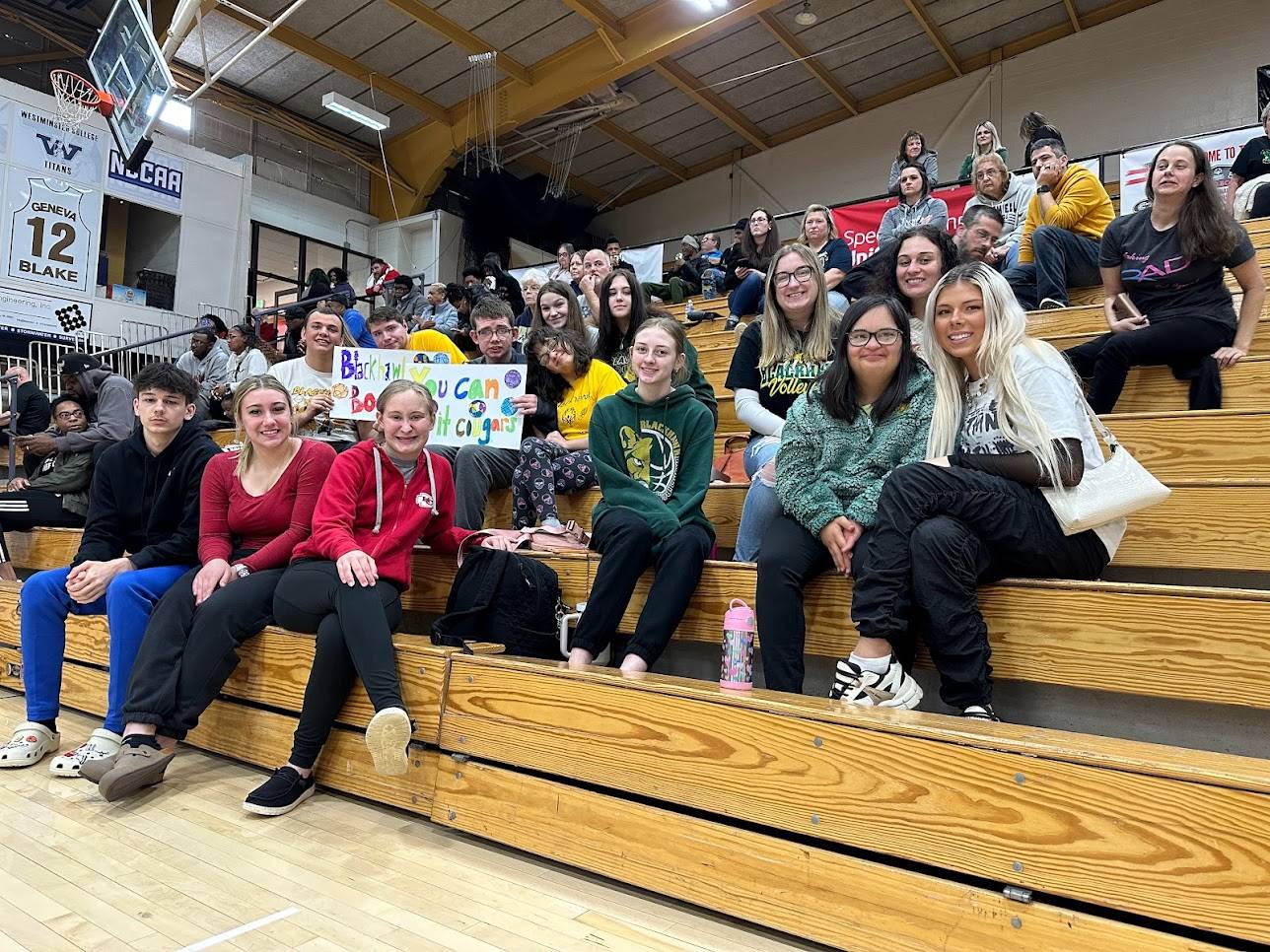 Best Buddies Cheering on the Bocce Team!